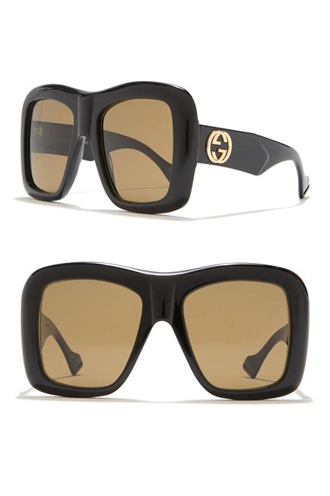 black square sunglasses gucci|Gucci square sunglasses unisex.